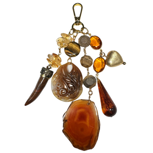 Brown Wood Tooth Talisman