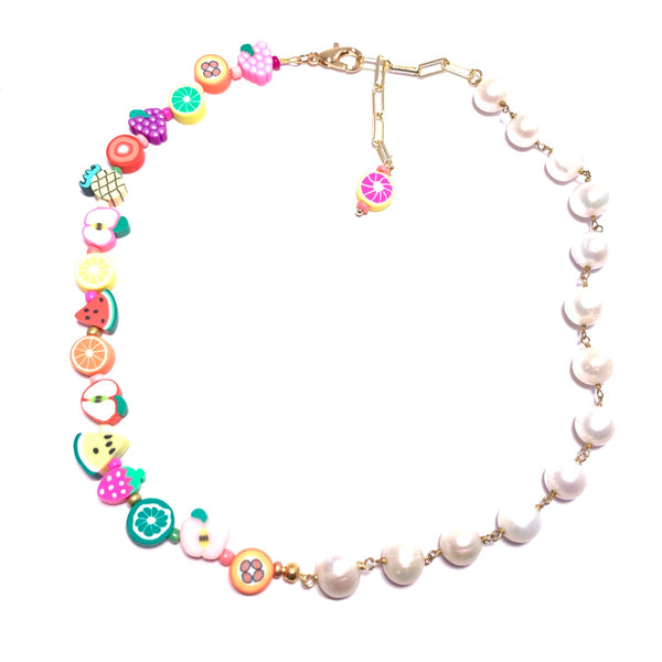 Fruit & Pearl Necklace