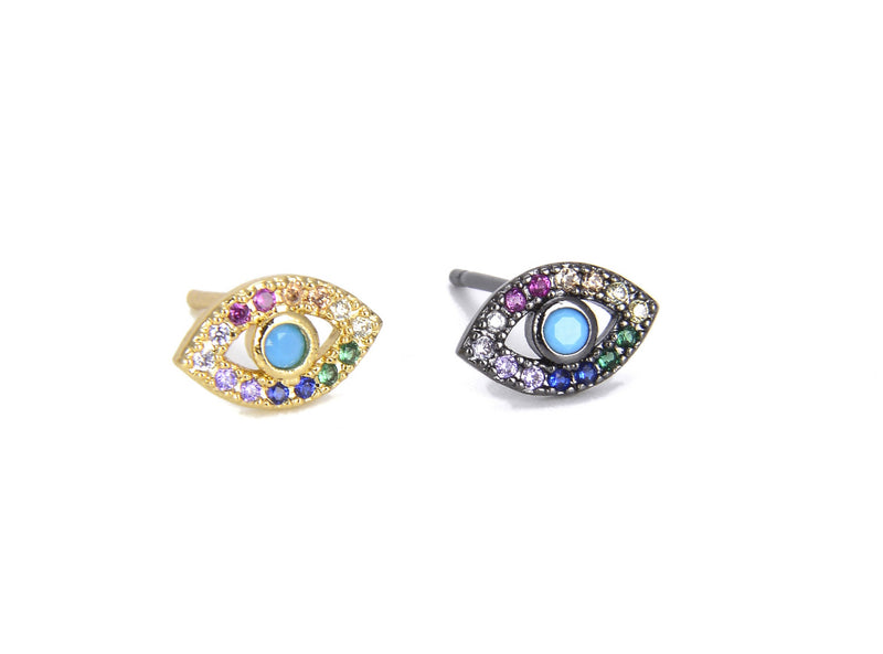 Turquoise Evil Eye Earrings - GOLD COLLECTION