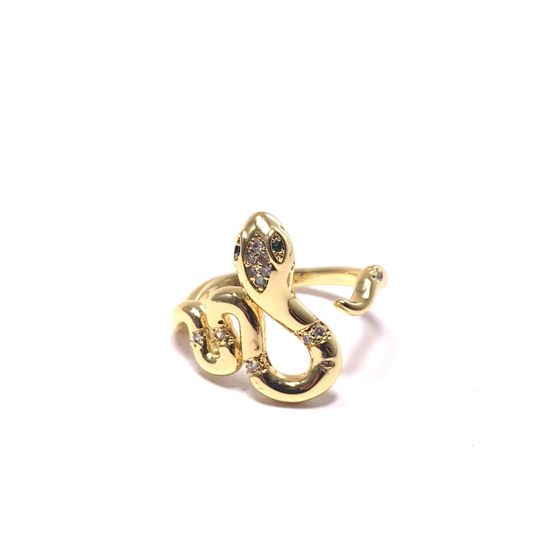 Serpent Diamond Ring