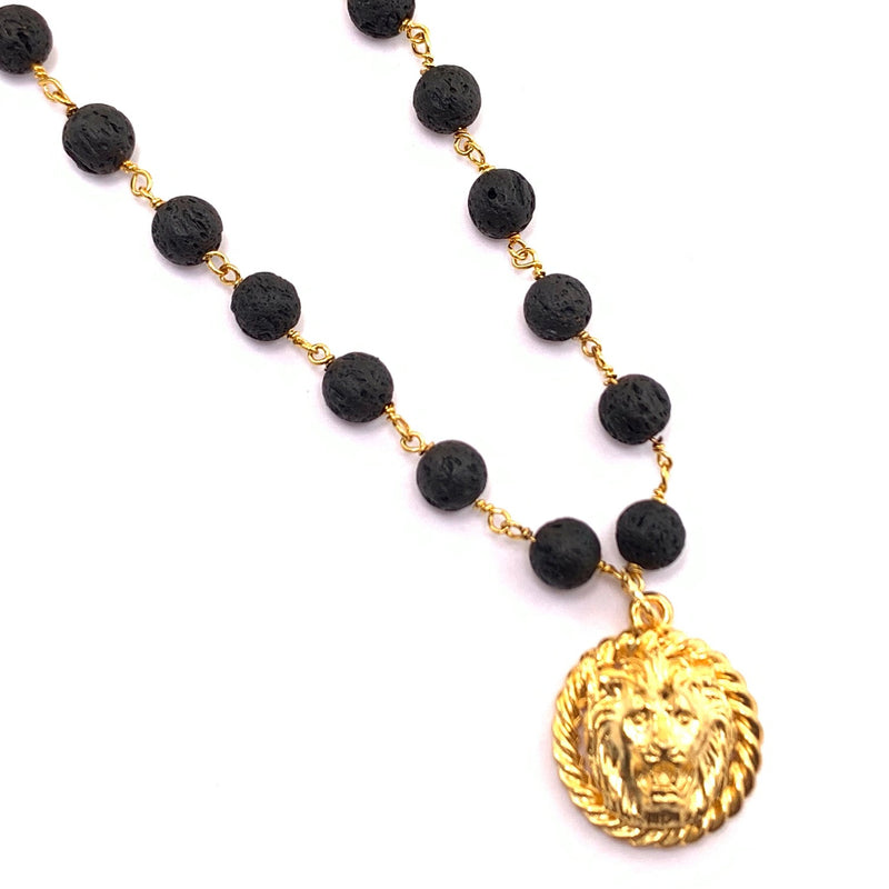 Lion Lava Necklace