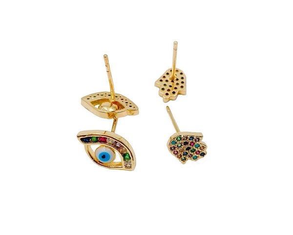 Protected Rainbow Earrings Set - GOLD COLLECTION