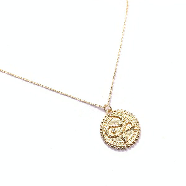 Serpent Medallion Necklace