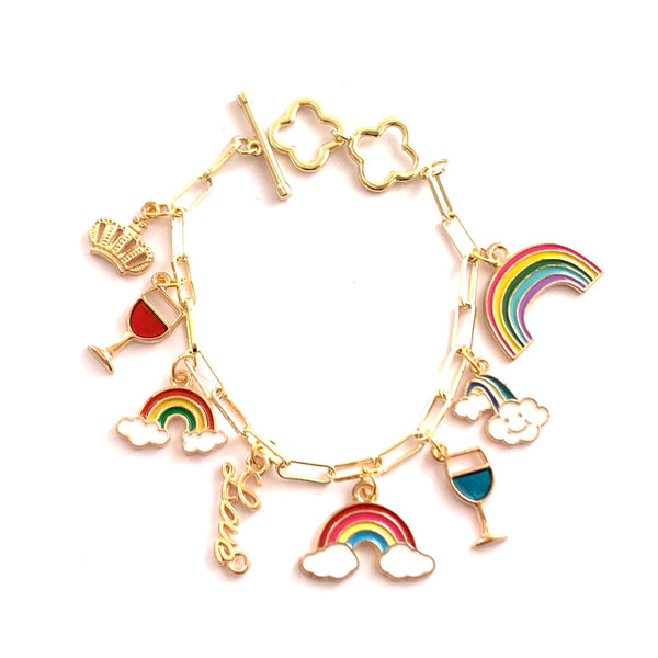 Rainbow Charm Bracelet