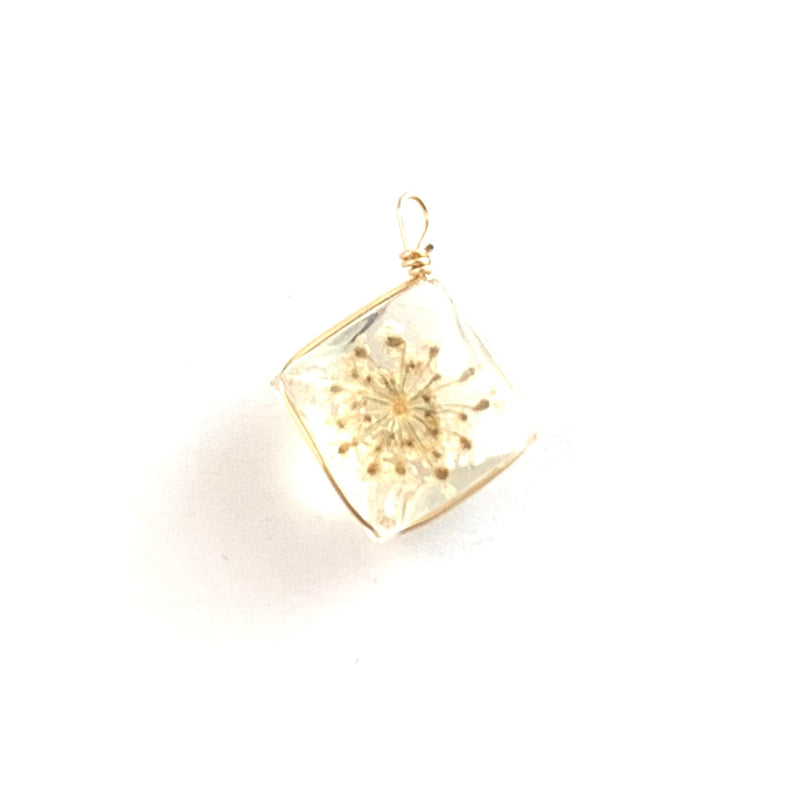 Gemstone & Flower Earrings