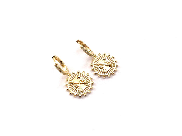 Crossed Arrow Earrings - GOLD COLLECTION