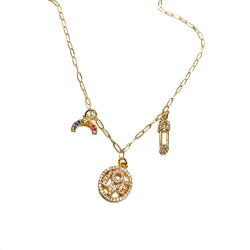 Love Charm Necklace-      GOLD COLLECTION - HotRocksJewels
