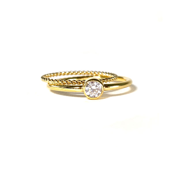 Twist Ring-      GOLD COLLECTION - HotRocksJewels