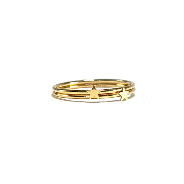 Gold Star Ring-     GOLD COLLECTION - HotRocksJewels