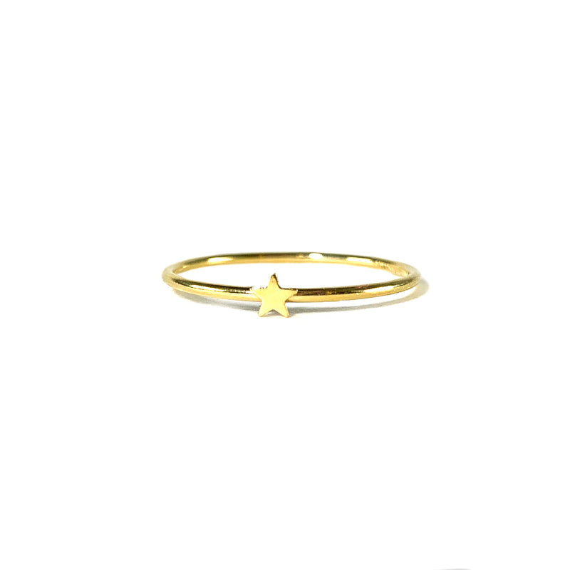 Gold Star Ring-     GOLD COLLECTION - HotRocksJewels