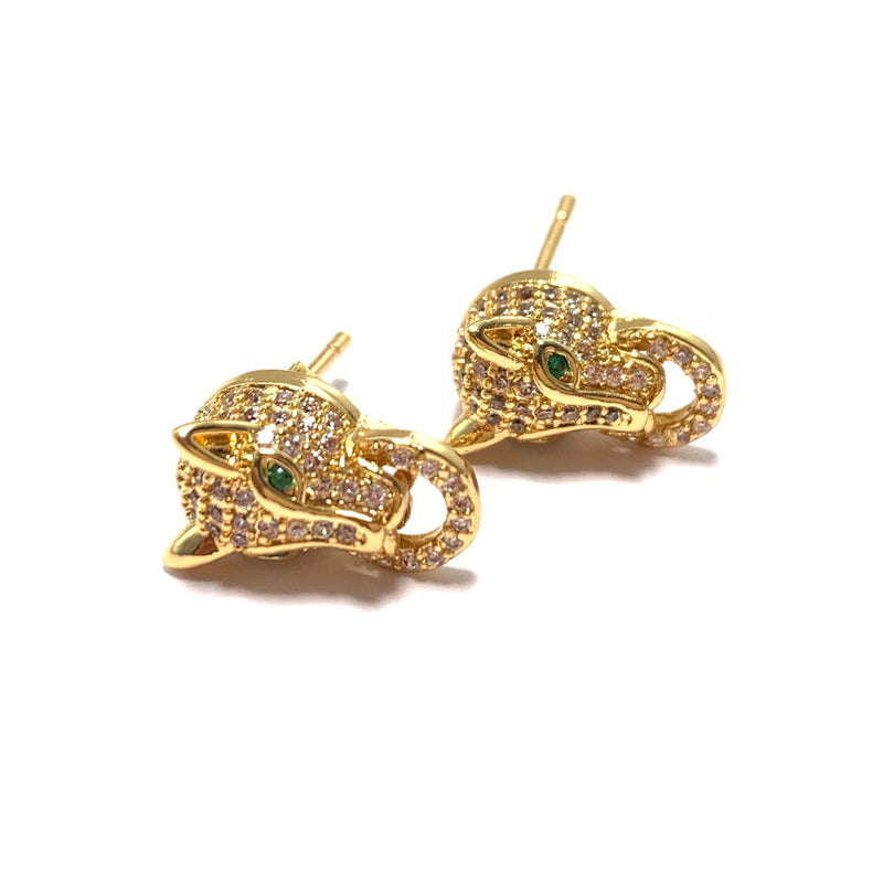 Panther Gold Earrings