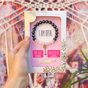 "I AM OPEN" Bracelet- MANTRA COLLECTION - HotRocksJewels
