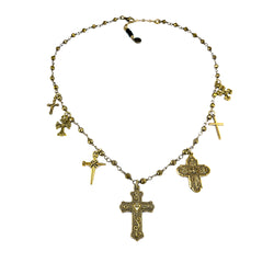 La Croix Gold Necklace-     MUSE COLLECTION - HotRocksJewels