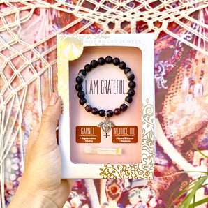 ‘I AM GRATEFUL’ Bracelet-    MANTRA COLLECTION - HotRocksJewels