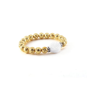 Druzy Bracelet - LUXE LAVA COLLECTION - HotRocksJewels