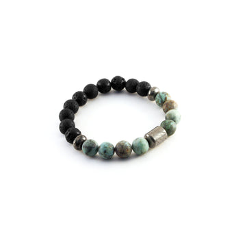 Men's Pathfinder Bracelet - AFRICAN TURQUOISE - HotRocksJewels